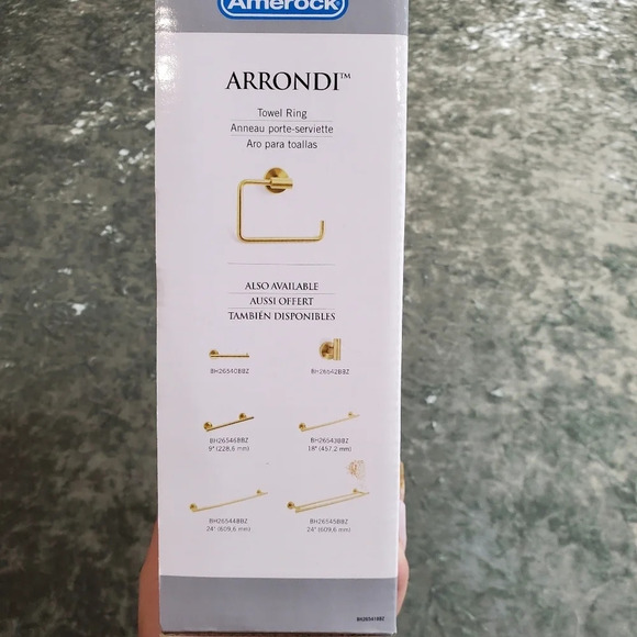 Arrondi Golden Towel Ring - Picture 4 of 4